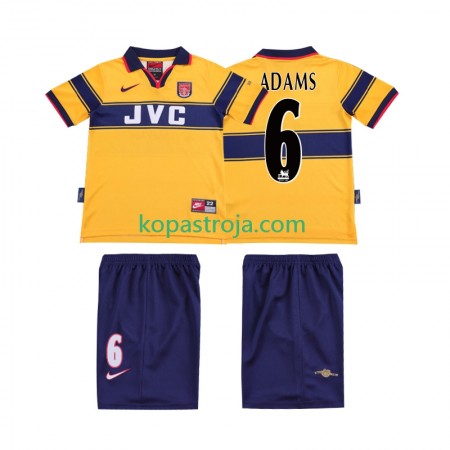 Billiga Fotbollströjor Arsenal ADAMS 6 1999 Retro Barn Borta tröja 1997 Kortärmad